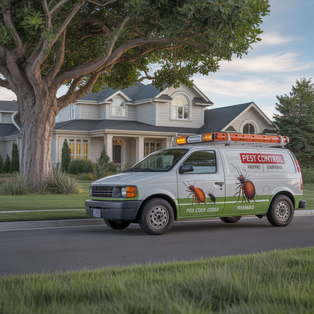 Massapequa Exterminator professional service vehicle providing expert pest control throughout Massapequa Long Island NY